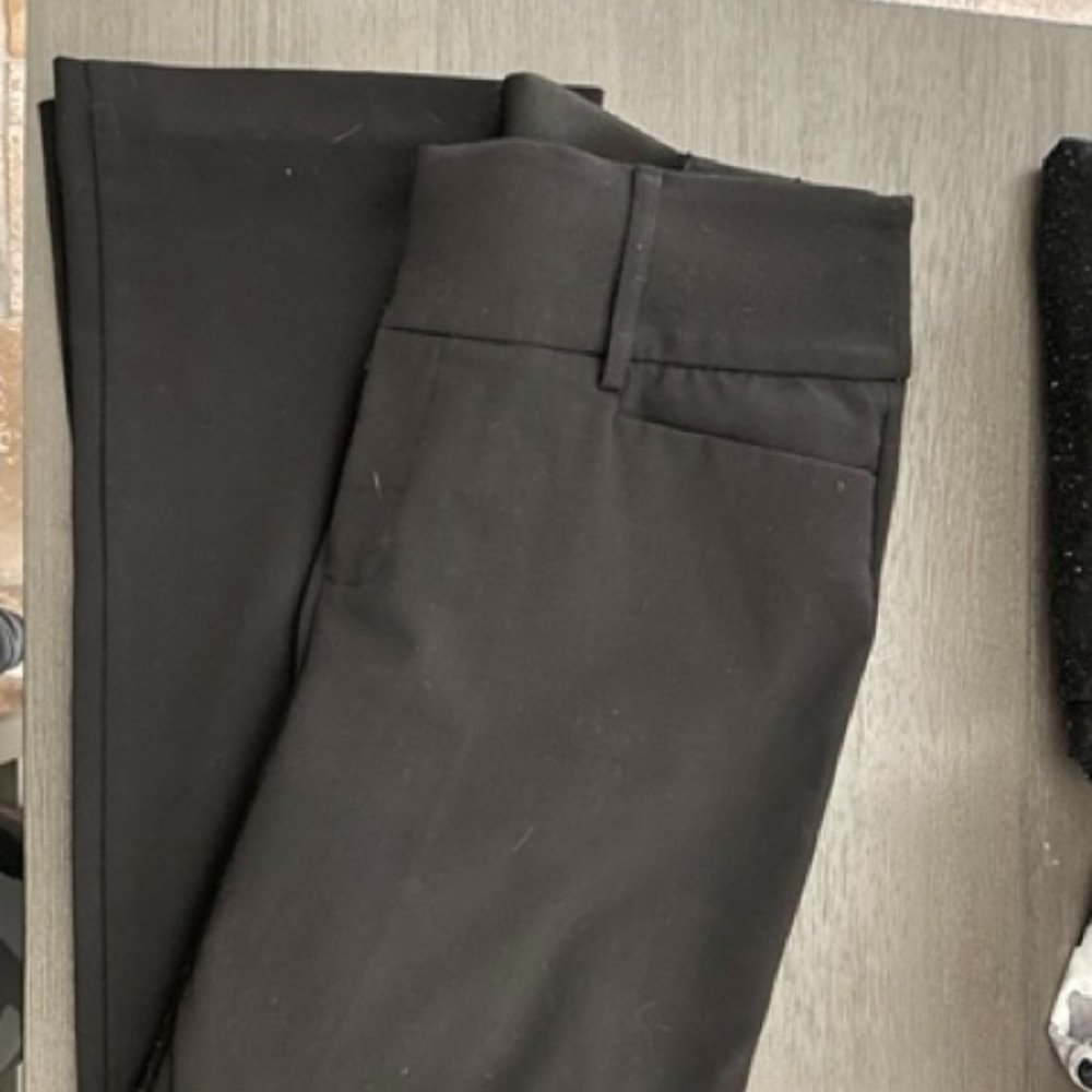 Black bootcut dress pants
